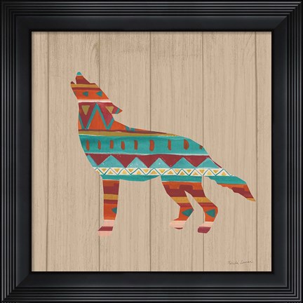Framed Southwestern Vibes VI on Walnut Print