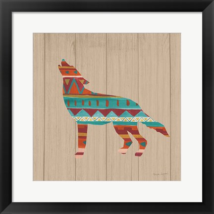 Framed Southwestern Vibes VI on Walnut Print