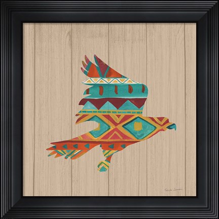 Framed Southwestern Vibes III on Walnut Print