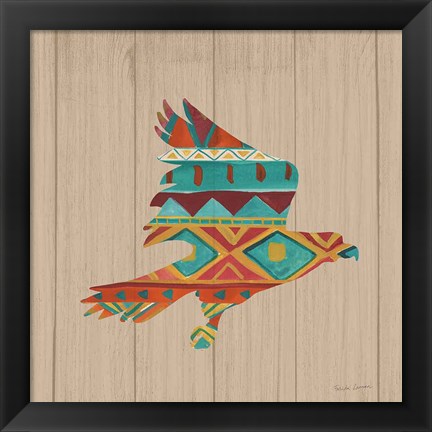 Framed Southwestern Vibes III on Walnut Print