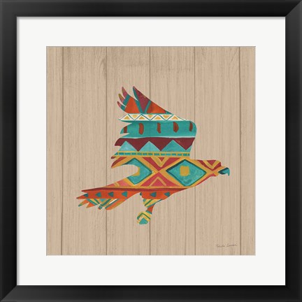 Framed Southwestern Vibes III on Walnut Print