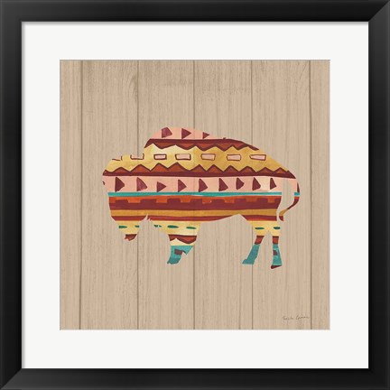 Framed Southwestern Vibes II on Walnut Print