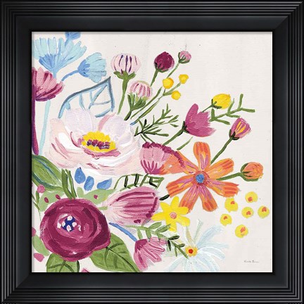 Framed Vintage Floral II v2 Print