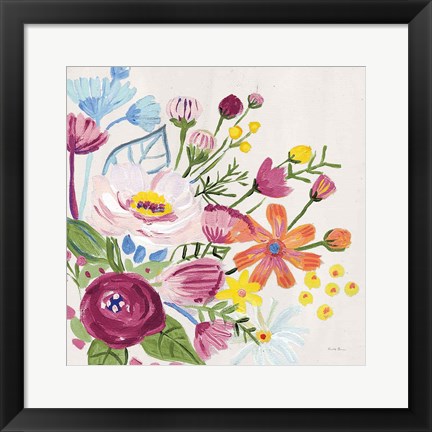 Framed Vintage Floral II v2 Print