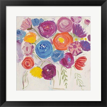 Framed Delicate Flair I Pastel Print