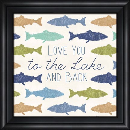 Framed Otomi Lake XIV Print