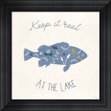 Framed Otomi Lake IXB Print