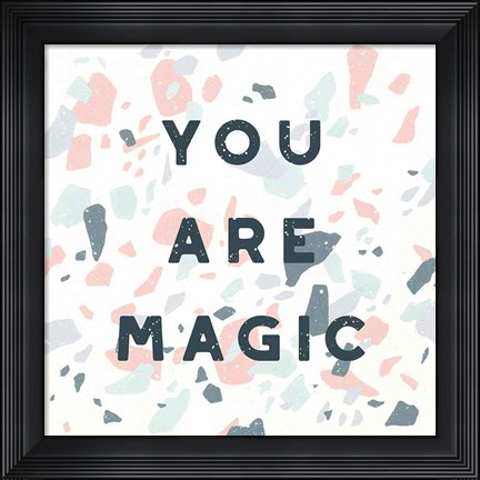 Framed Terrazzo Inspiration I Print