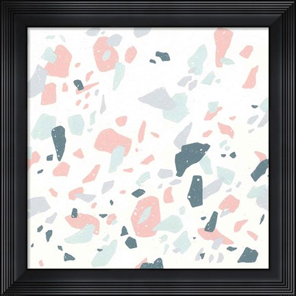 Framed Terrazzo I Print