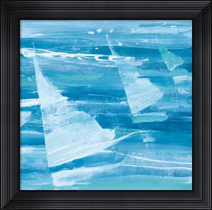 Framed Summer Sail II Blue Print