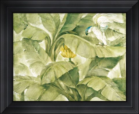 Framed Tropical Canopy II Green Print