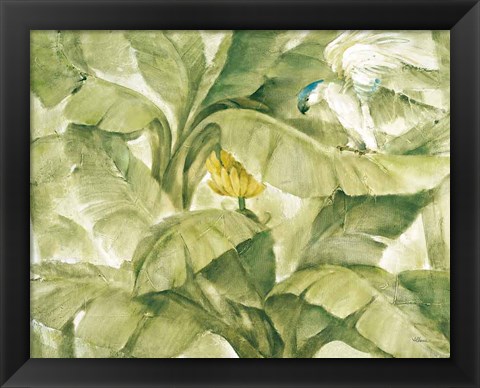 Framed Tropical Canopy II Green Print