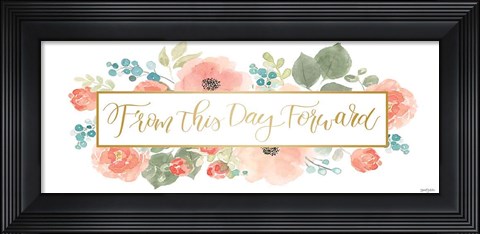 Framed Blooming Delight IX White Print