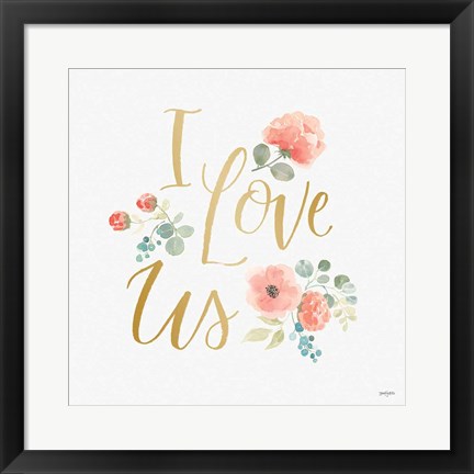 Framed Blooming Delight VI White Print