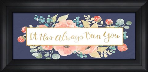 Framed Blooming Delight IX Blue Print