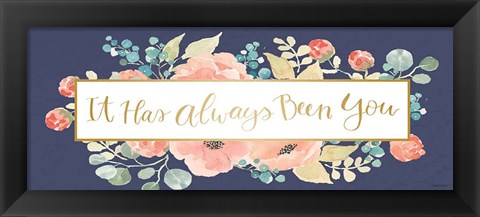 Framed Blooming Delight IX Blue Print