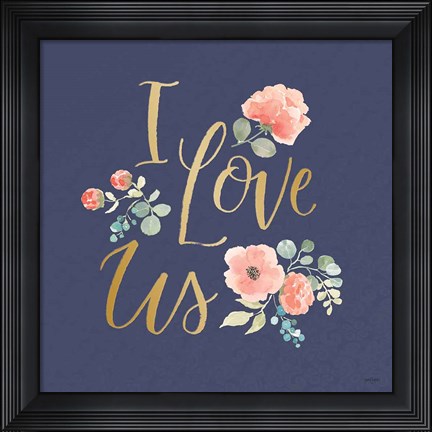 Framed Blooming Delight VI Blue Print