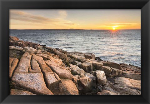 Framed Acadia Sunrise Print