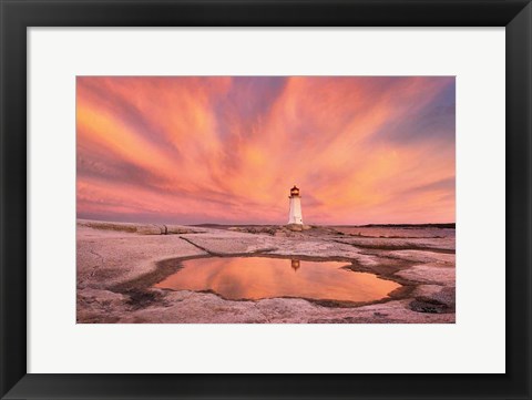 Framed Peggys Cove Nova Scotia Print