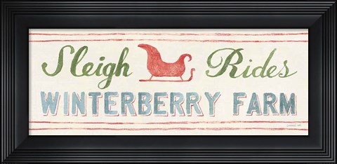 Framed Floursack Holiday Bright VIII Print