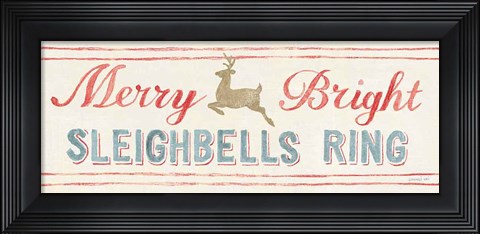 Framed Floursack Holiday Bright VII Print