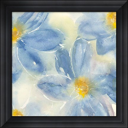 Framed Tinted Clematis II Print