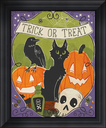 Framed Stay Creepy VI Print