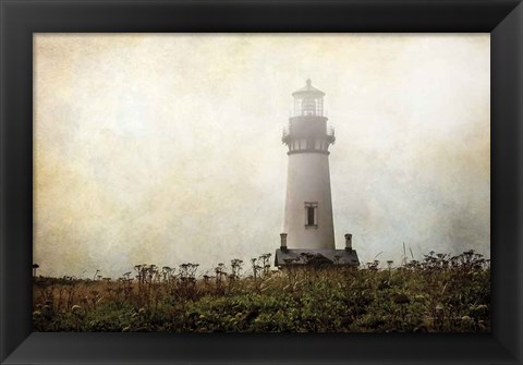 Framed Lonely Lighthouse II Print