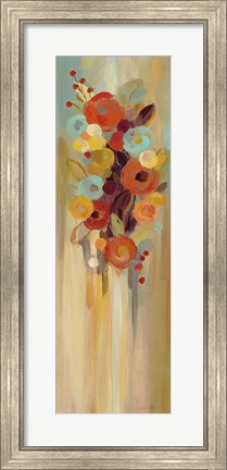 Framed Tall Autumn Flowers II Print