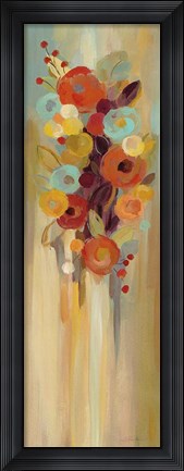 Framed Tall Autumn Flowers II Print
