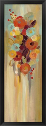 Framed Tall Autumn Flowers II Print