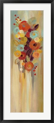 Framed Tall Autumn Flowers II Print