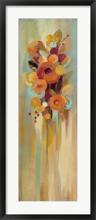 Framed Tall Autumn Flowers I Print