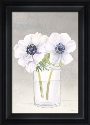 Framed Tranquil Blossoms I Print