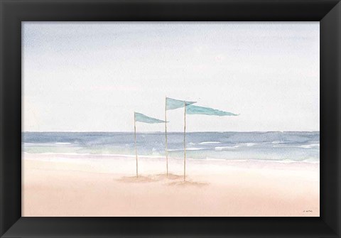 Framed Salento Coast I Print