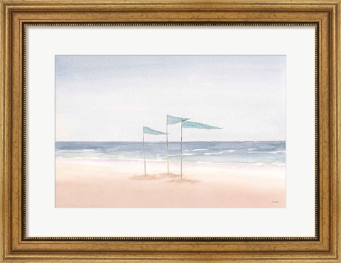 Framed Salento Coast I Print
