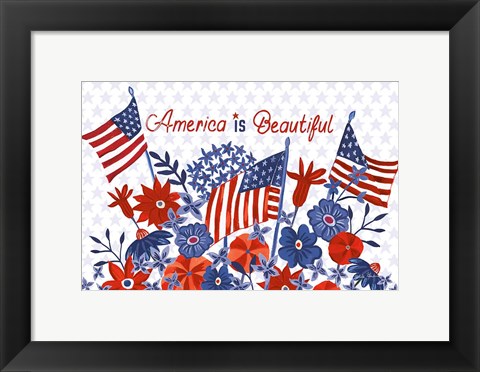 Framed America the Beautiful I Print