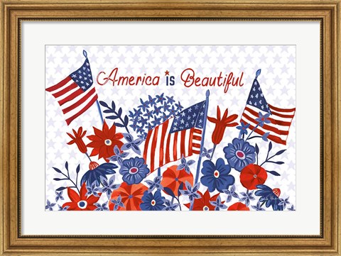Framed America the Beautiful I Print