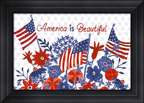 Framed America the Beautiful I Print