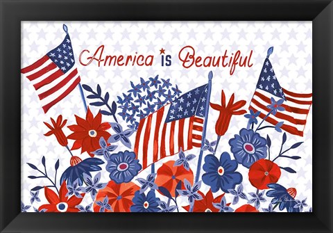 Framed America the Beautiful I Print