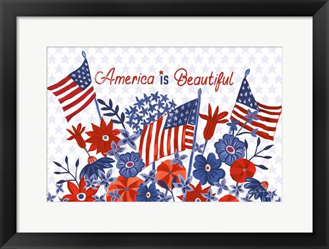 Framed America the Beautiful I Print