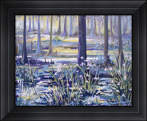 Framed Blue Bayou Swamp Print