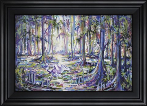 Framed Swamp Bird Print