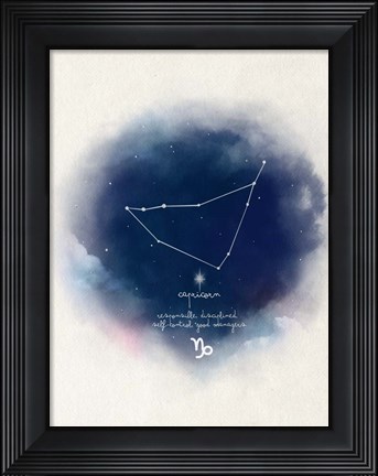 Framed Capricorn Print