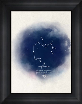 Framed Sagittarius Print