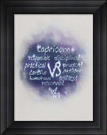 Framed Starlight Astology Cap Print