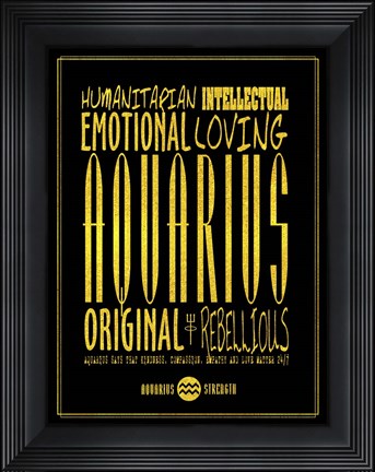 Framed Aquarius Print