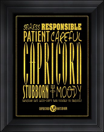 Framed Capricorn Print