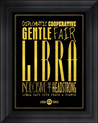 Framed Libra Print