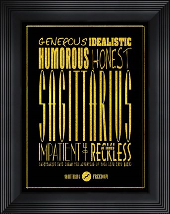 Framed Sagittarius Print